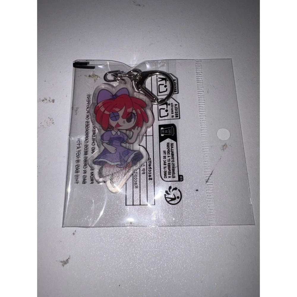 TADC‎ Ragatha Acrylic Keychain Purple Dress Red Hair Chibi Bag Charm NEW